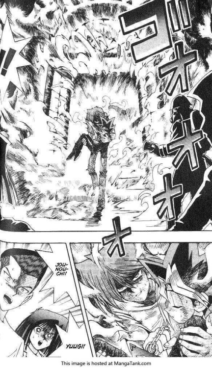 Yu-Gi-Oh! Vol. 10, Chp. 86: Escape From the FireJonouchi, Yugi, and the Puzzle, pt. 3 - ConclusionI 