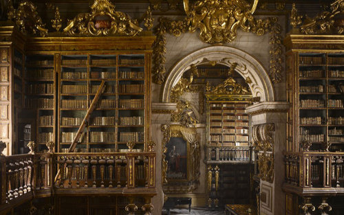 booksandlitterature:Joanina library, Coimbra Portugal