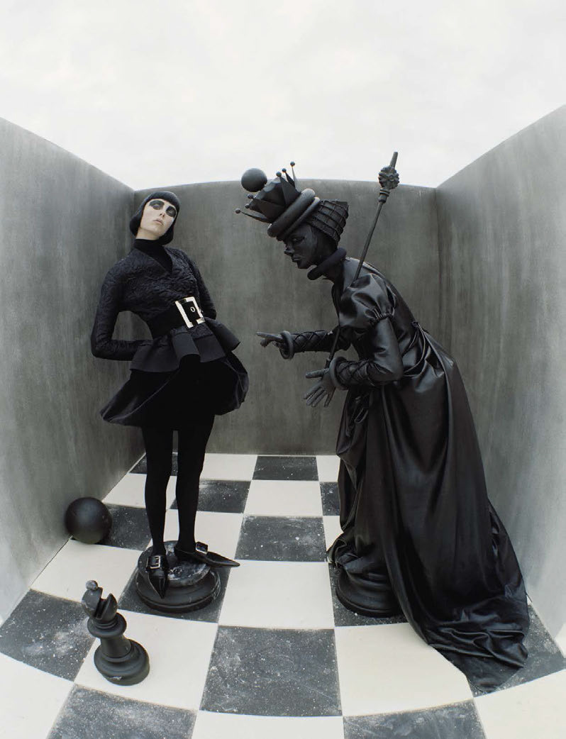 vmagazine:  CHECK MATE - model: Edie Campbell - photographer: Tim Walker - fashion