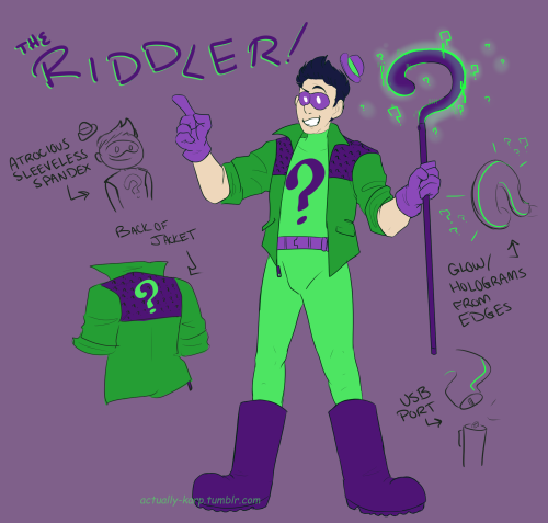 Girl wake up new Riddler just dropped-Here’s my take, heavily inspired off Arkhamaniacs Riddler as h