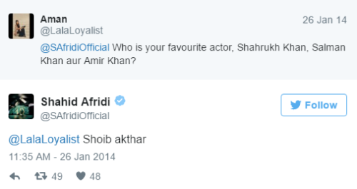 Afridi got no chill.