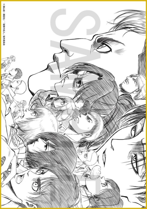 fuku-shuu:  SnK Dedication Post: Asano Kyoji’s Exhibition-Exclusive Illustrations In addition to exclusive bookmarks, SnK Chief Animation Director/Character Designer Asano Kyoji started releasing exclusive, original SnK illustrations since 2016. They