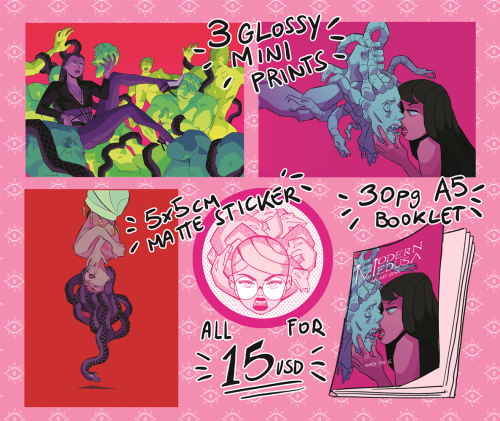 geezmarty: geezmarty:MODERN MEDUZA ZINE PREORDERS OPEN!!Featuring a 30 page booklet, 3 mini prints, 