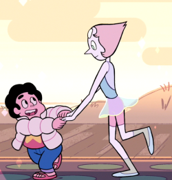 I find it really really cute when Steven takes Pearl and Garnet by the hand to guide them to a game. Its such a &lsquo;little kid leading their parent&rsquo; thing and it just about kills me with how cute it is