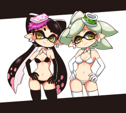 Yuta-Agc:  Splatoon | Squid Sisters  Yummies~ ;9