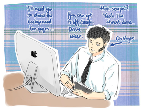 piggyhoho:If Nozaki-kun chooses to draw his manga on a computer.