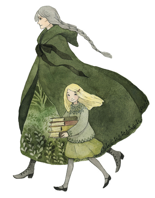 kronborgart:The forest witch and her granddaughter ☽From a small personal project I’m working on :)