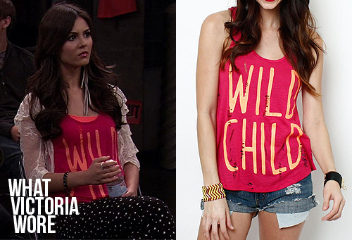 The high-gloss red of Tori Vega (Victoria Justice) in Victorious