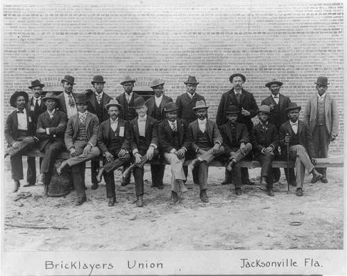 askhistorians:Portrait group of African American Bricklayers union, Jacksonville, Florida(Library of