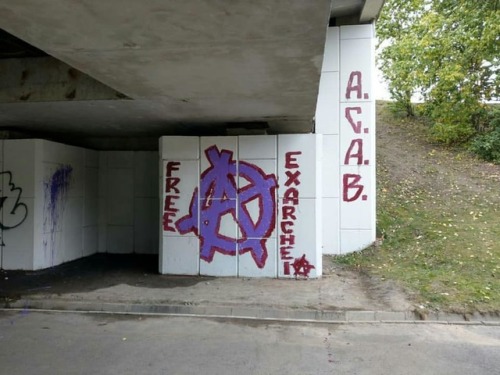 “Free Exarcheia! ACAB”Painted by the Vilnius Riot Squad, a Lithuanian graff crew active 