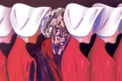 HandmaidsGot to draw one of my favorite Authors, Margaret Atwood for The New Yorker Podcast! AD Dean