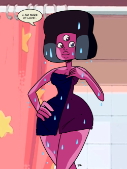 eyzmaster:  Steven Universe - Garnet 07 by theEyZmaster #ShowerSeriesAnother one! When will it stop!?!   and I love that love~ &lt; |D’‘‘‘