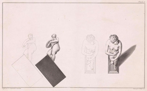 Jan PuntStatue of the Venus de'Medici from steeply below &amp; steeply above1777etching, engravingRi