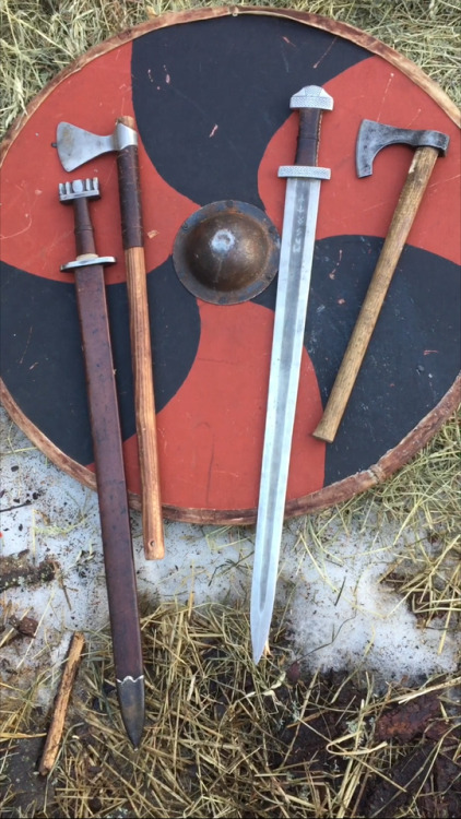 Just a few of the Jarl’s Viking tools of the trade.