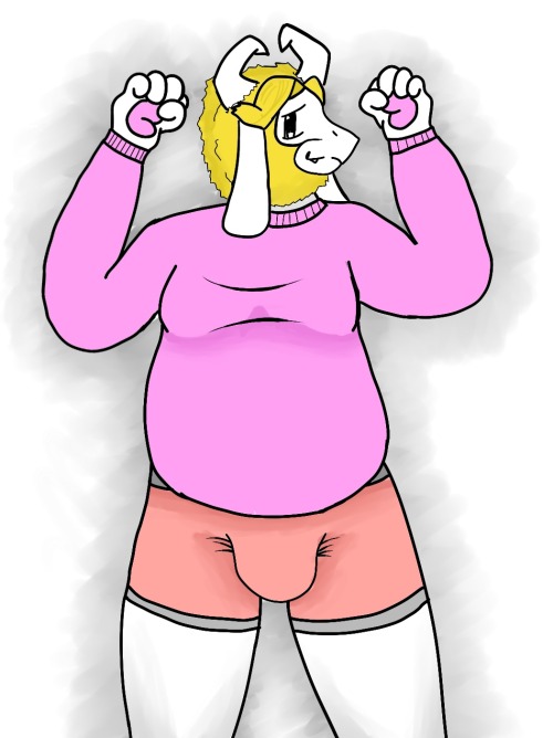 asgore is my baei drew a body pillow esc thing