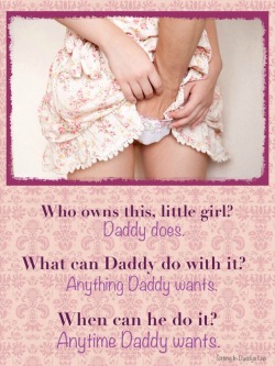 guilty-pleasures84:  Daddy owns your princess parts.