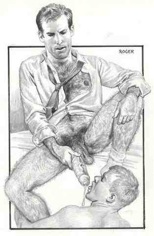 Porn Gay art illustrations by Roger Payne (part photos