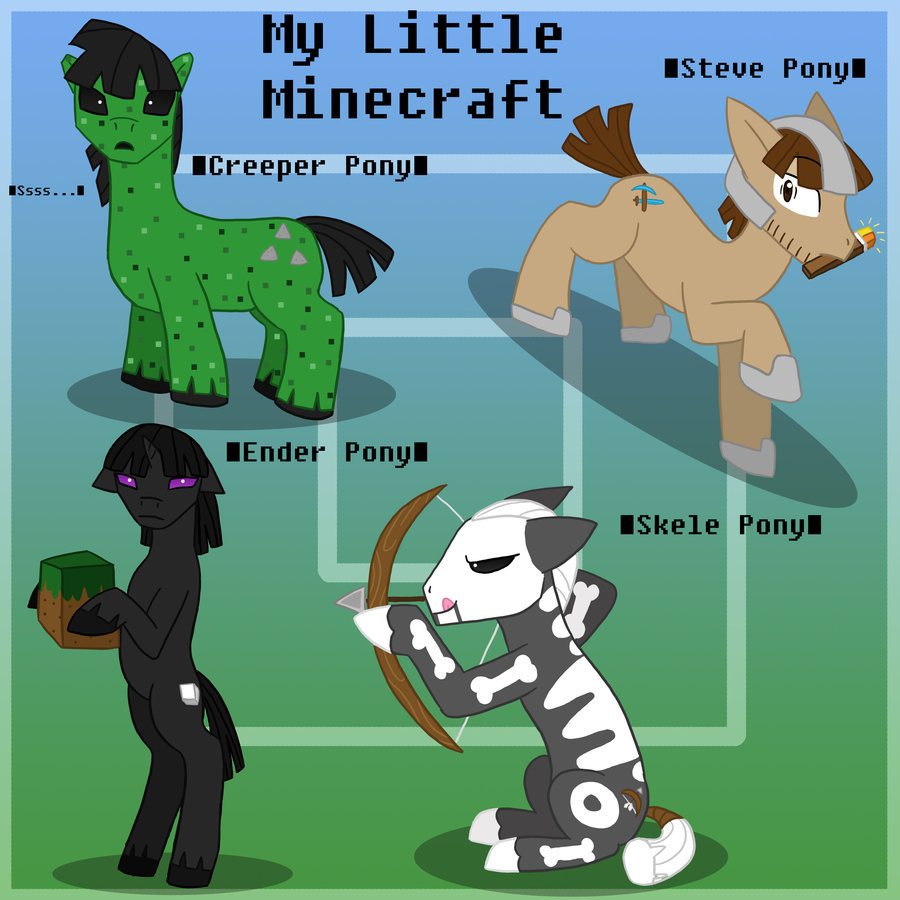 epicbroniestime:  My Little Minecraft by ~V5Moments