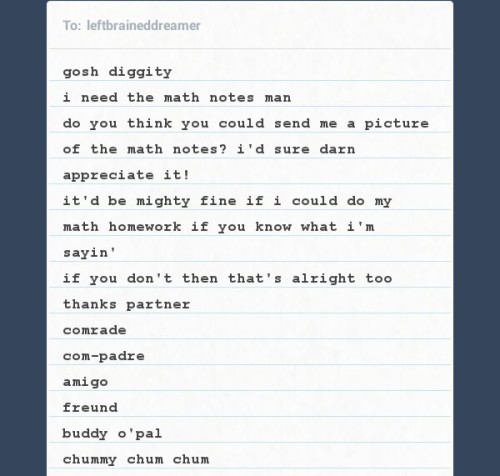 Okay so my friend sent this to me and I thought Tumblr would appreciate it.