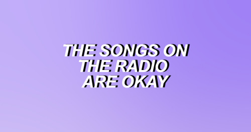 lostsinstereo:   ♪ and it takes a song to come around, to show you how ♫ 