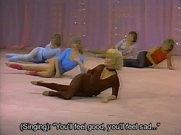 sparklejamesysparkle:  Debbie Reynolds in her home workout video Do It Debbie’s Way, 1983. Targeted at “women of a certain age”, Debbie recruited stars from various generations to appear in the workout tape with her, including  Shelley Winters,