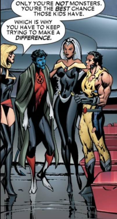 maydayparkers:big-gay-apocalypse: yes carol pls explain to the x-men their role in protecting young 