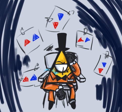 Oooh Could You Draw Bill Cipher In Therapy (because I Guess That's Canon?) 