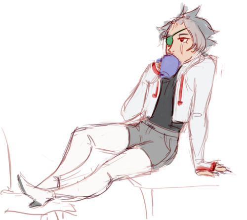 here take this human au placido i just scribbledhe’s a barista who does freelance programming on the