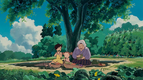 cinemamonamour:Ghibli Gardens - Grandma’s Garden in My Neighbour Totoro (1988)