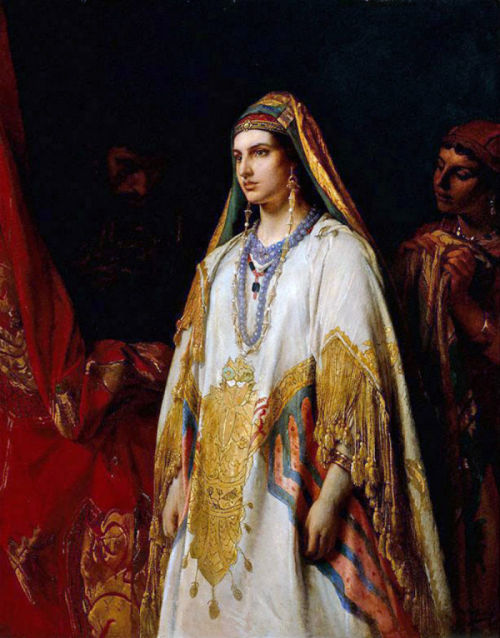 fleurdulys:Esther - Jean-Francois Portaels~1869Painting of a Haradrim princess, probably Khandari