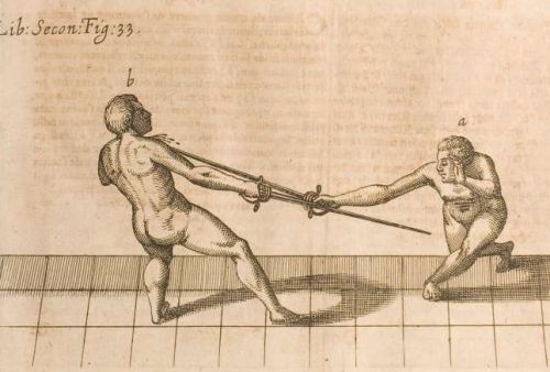 art-of-swords:Buch Der Fecht-KunstAuthor: Nicoletto GigantiFighting with the rapier.Source: Copyrigh