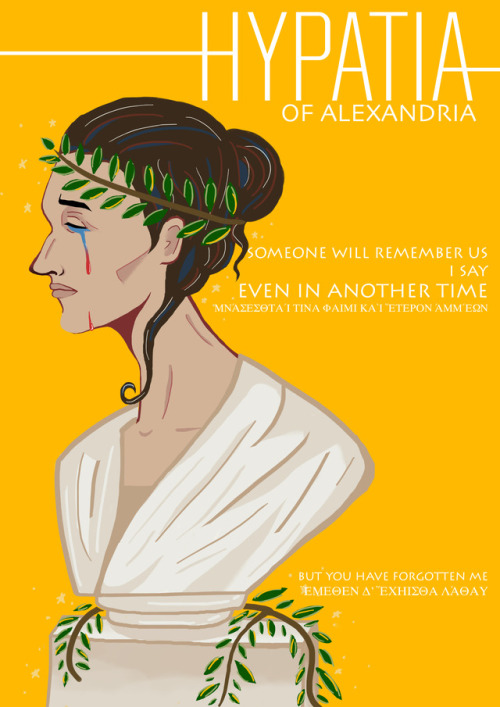 vergilsbee: I made fake posters for a hypothetical animated series on the life of Hypatia of Alexand