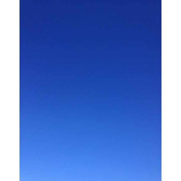 The Sky today at school #nofilter #pretty #sky #blue that gradient though #nature
