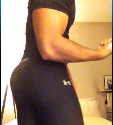 Here are screencaps of a recent skype show I did with “Musclelover”.  Not only hot and r