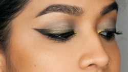 natashajanardan: Khaki Green &amp; Gold Wing | Makeup Tutorial (cc’d) Insta | Youtube 