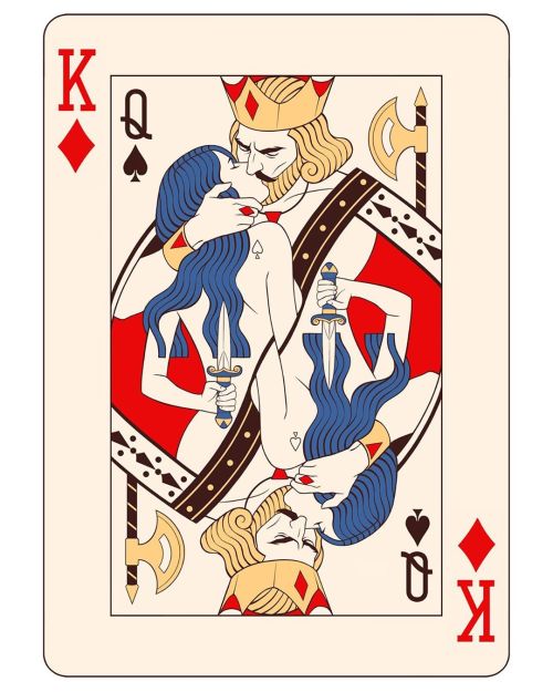 thecollectibles:Playing Cards Artwork by Mahdieh Farhadkiaei