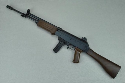 gunrunnerhell:  AP-84 This rifle was made by Armi Jager of Italy and imported by a few companies in the U.S for a very short time. It mimics the Israeli Galil but was available in either .22 LR or .22 Magnum. These are fairly rare in comparison to the
