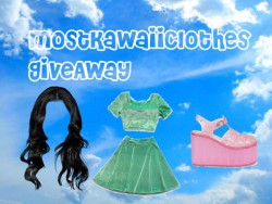 mostkawaiiclothes:  mostkawaiiclothes follower giveaway  To celebrate reaching 400 followers (and because i’ve always wanted to do one), I’m going to make a giveaway for all of my followers! Thank you guys for supporting me! Prizes Prize 1: You may