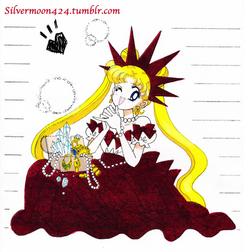 silvermoon424:A coloring I did of some furoku (promotional goods given out by Nakayoshi) doodles. I 