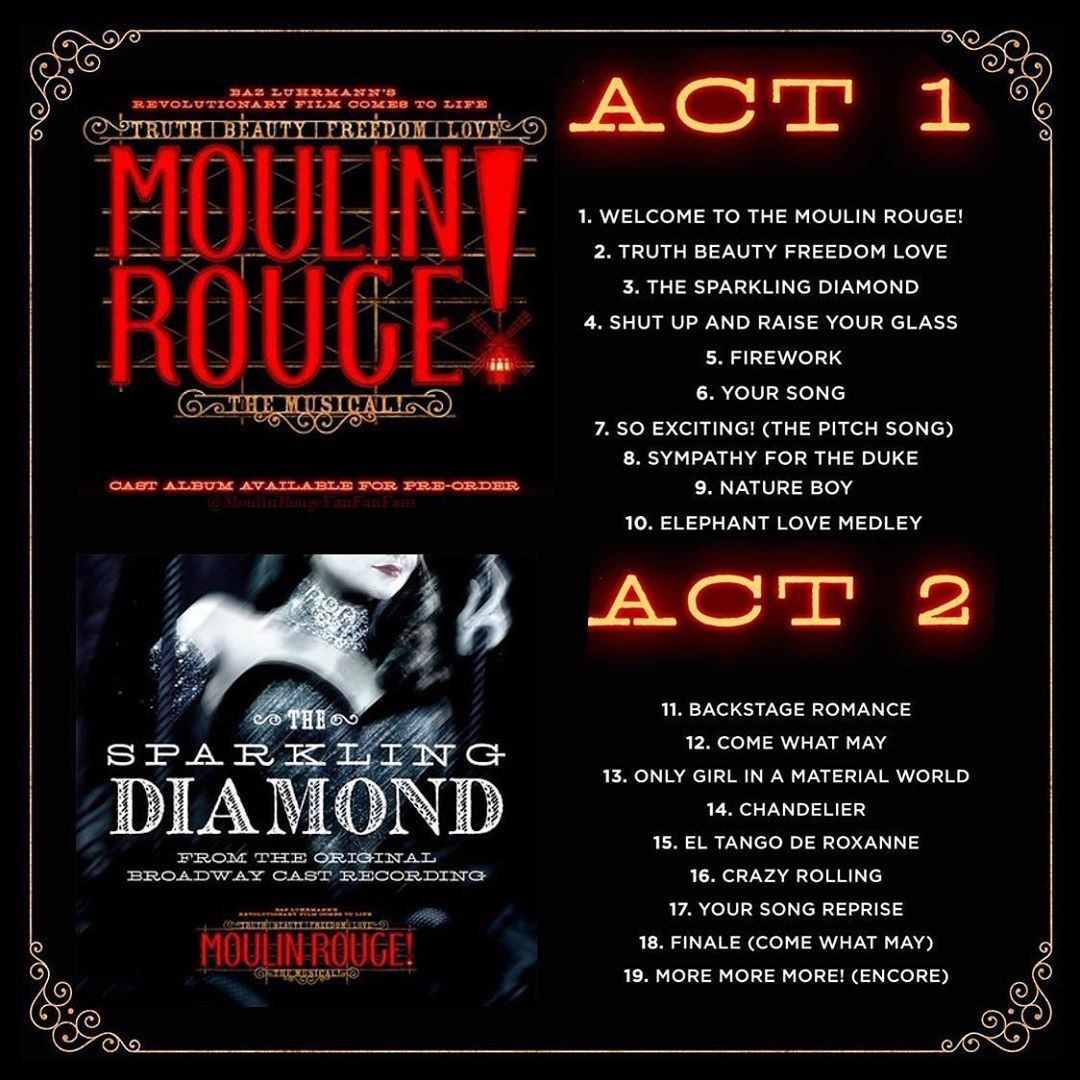 Fan Page For The Moulin Rouge Broadway Musical Preorder The Moulin Rouge Broadway Original Cast