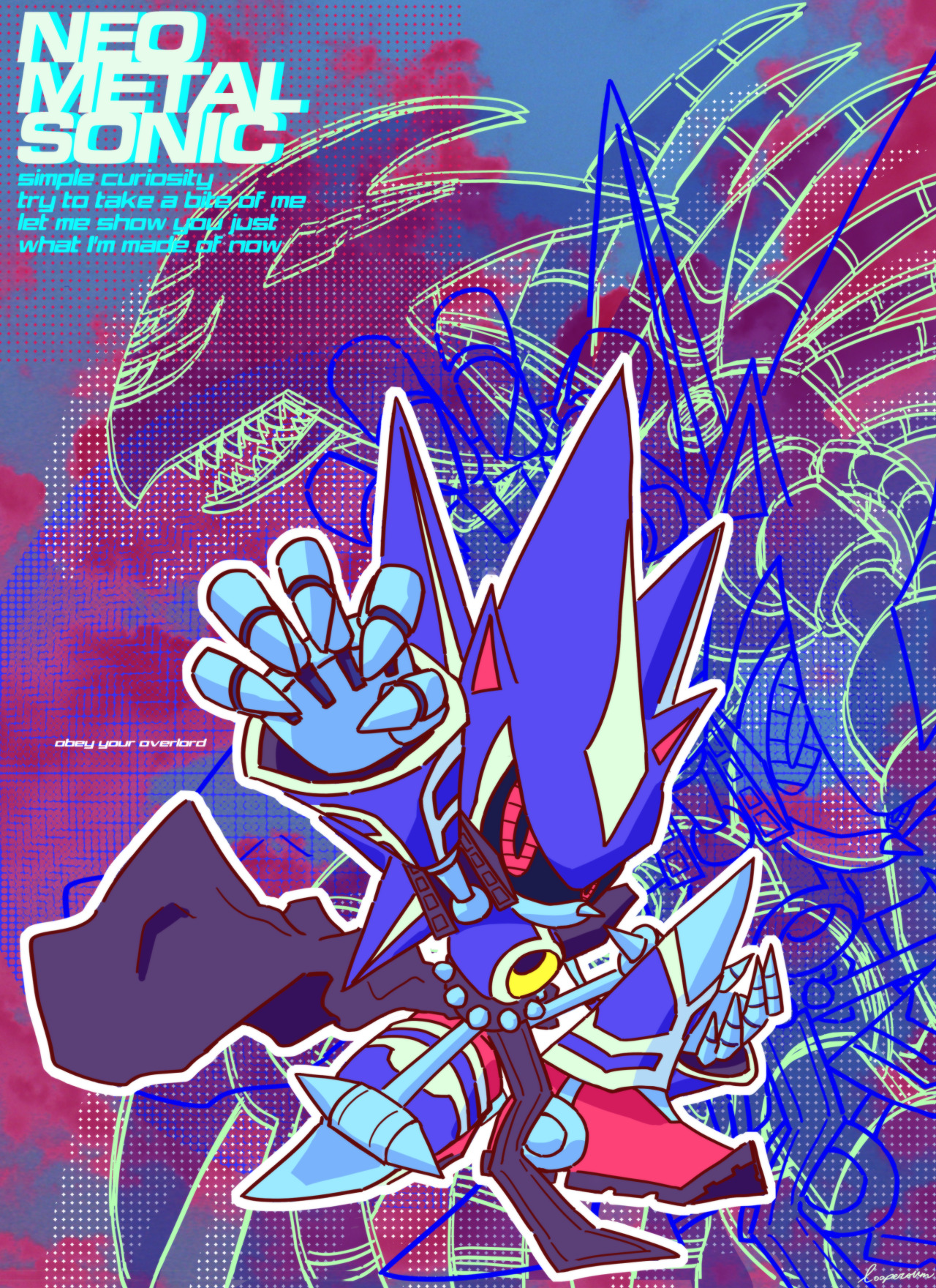 Neo Metal Sonic  Sonic, Sonic fan art, Metal
