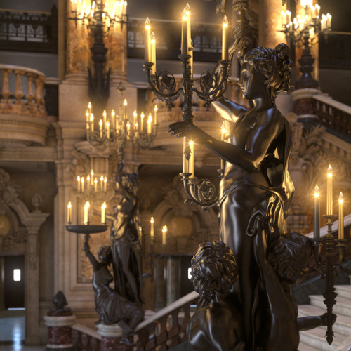 inkxlenses:Palais Garnier - Grand Staircase (3D Model) | by walidlayouni
