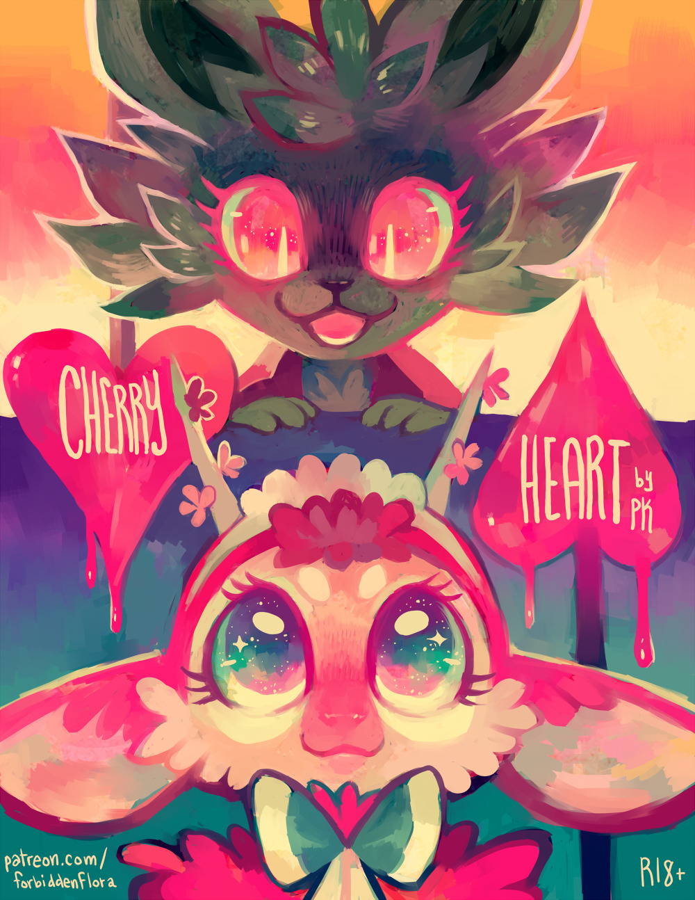 forbiddenflora:First half of Cherry Heart! Cover - p8 Found on my Patreon  Omai~