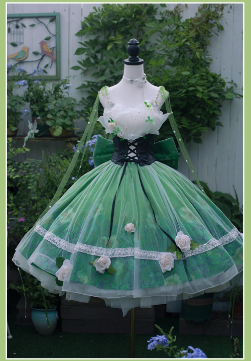 New Release: -The Wild Roses- Lolita Dress Set And Its Matching Shoes