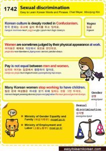 Easy to Learn Korean 1742 - Sexual discrimination