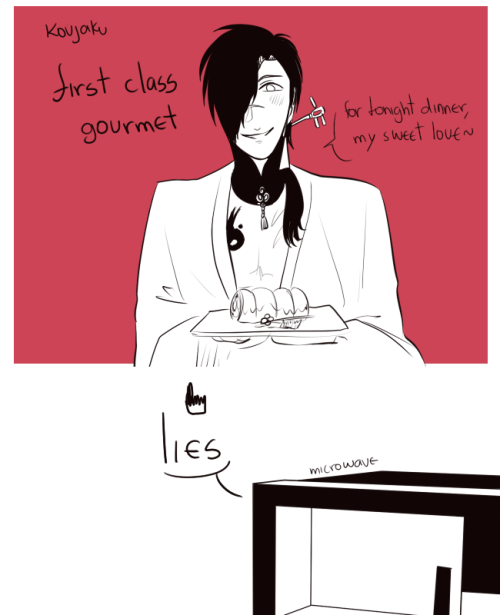 a-low-key-art:  koujaku is a lost case in everything also ren’s: 