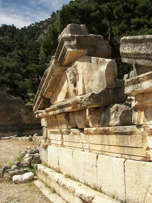 historyfilia:Ruins of Arycanda, TurkeyGrave, Roman baths and theater