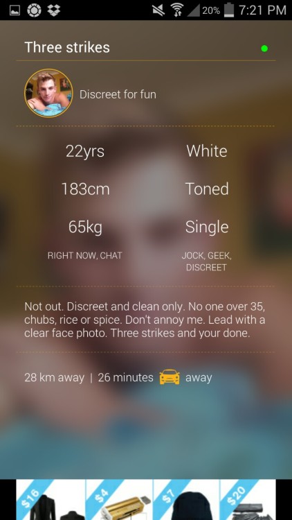 ieatllamas: mitchyep:Grindr find of the day: the typical racist white boy D R A G H I M