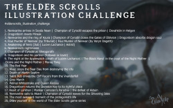 erika-xero: Few months ago I was sitting in my room drinking tea and lazily scrolling my feed and S U D D E N L Y  found myself composing a challenge based on TES Lore Firstly the Elder Scrolls Illustration Challenge was made just for me and my followers