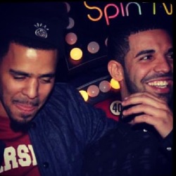 wordonrd:  Drake and Cole at Beyoncé’s